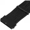 SilverStone PP07E - Cable de extensión de alimentación - ATX, 24-polig (H) a ATX, 24-polig (M) - 30 cm - Negro