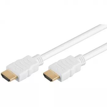 Goobay Cable HDMI 5m Type-A conector macho a conector macho 18 Gbit/s Blanco