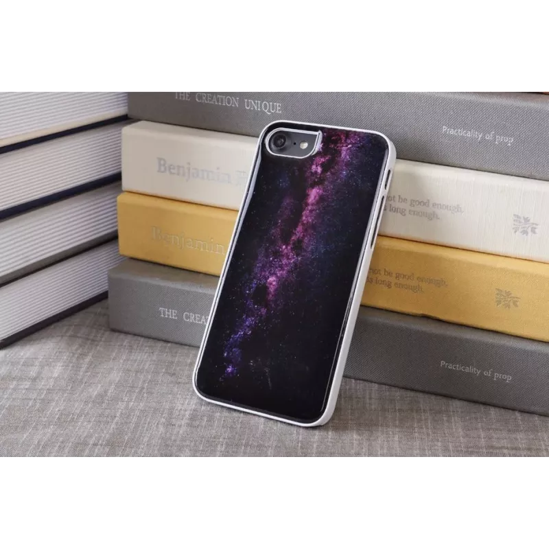 Funda protectora iKins para Apple iPhone 8/7 — milky way blanco