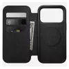 Funda de cuero para móvil Nomad Modern Leather Folio para iPhone 17 Pro, 16 cm (6,3 inch), negra, 4 compartimentos para tarjetas