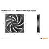 be quiet Pure Wings 3 140mm PWM Ventilador de carcasa de alta velocidad para ordenador 14 cm Negro 1 ud.