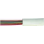 Cable telefónico ShiverPeaks plano de 6 hilos, blanco, 20,0 m (modelo 76117-20)