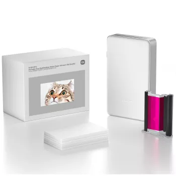 Hojas de pegatinas de papel Xiaomi papel fotográfico portátil de sublimación de color pegatinas 50 hojas para impresoras portátiles compatibles
