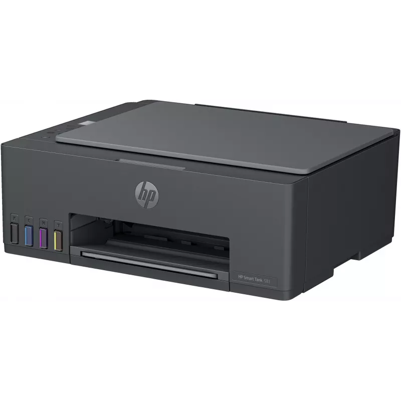 Impresora multifunción HP Smart Tank 581 de inyección térmica color — A4, Wi‑Fi, dúplex (manual), 4 cartuchos, 4800x1200 DPI