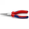 KNIPEX 30 35 160 – alicate plano para puntas – 2,5 mm – 4,1 cm – acero – azul/rojo – 16 cm
