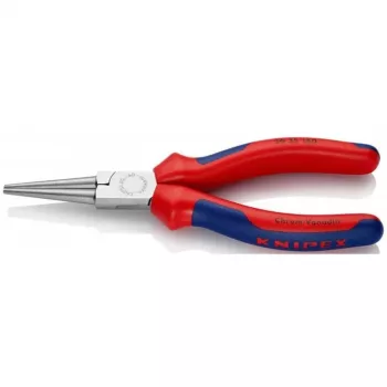 KNIPEX 30 35 160 – alicate plano para puntas – 2,5 mm – 4,1 cm – acero – azul/rojo – 16 cm
