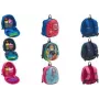 Mochila infantil WEDO 243 3302 — mochila escolar, roja, bolsillos de malla interiores y exteriores