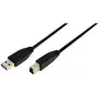 Logilink - cable USB - USB Type-A de 9 pines (M) - USB Type-B de 9 pines (M) - 1 m (USB 3.0) (CU0023)