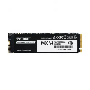 Unidad de estado sólido PATRIOT P400 V4 4 TB M.2 NVMe (4000 GB, M.2, Negro)