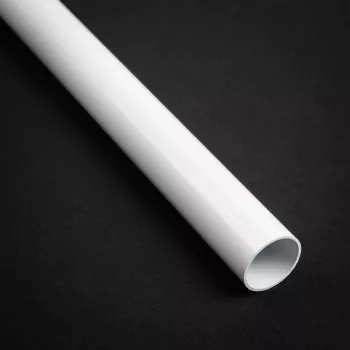 Accesorio de tubo para refrigeración líquida PC BitsPower BP-NCBHT16DW-L300 — tubo de latón Ø16 mm, longitud 300 mm, blanco