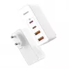 Cargador de viaje Baseus GaN2 Pro Quick 2x USB + 2x USB-C, 100W, EU (Blanco)