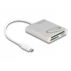 Lector de tarjetas DeLOCK 91005 USB 3.2 Gen 1 Type-C gris CF MMC MicroSD