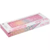Deltaco GAM-021-RGB-P-DE - tamaño completo (100%) - USB - interruptores de membrana - QWERTZ - rosa