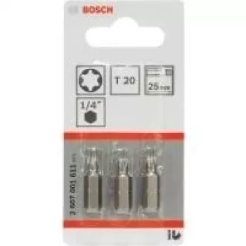 Puntas de destornillador Bosch Extra Hard T20 3 uds.