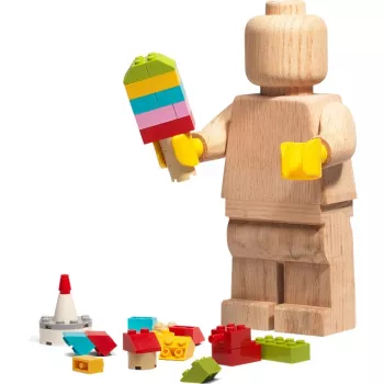 LEGO Minifigura de madera, decoración de madera