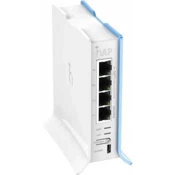 MikroTik | RB941-2nD-TC hAP Lite | Punto de acceso | 802.11n | 2,4 GHz | 10/100 Mbit/s | Puertos Ethernet LAN (RJ-45) 4 | MU-MiMO Sí | sin PoE