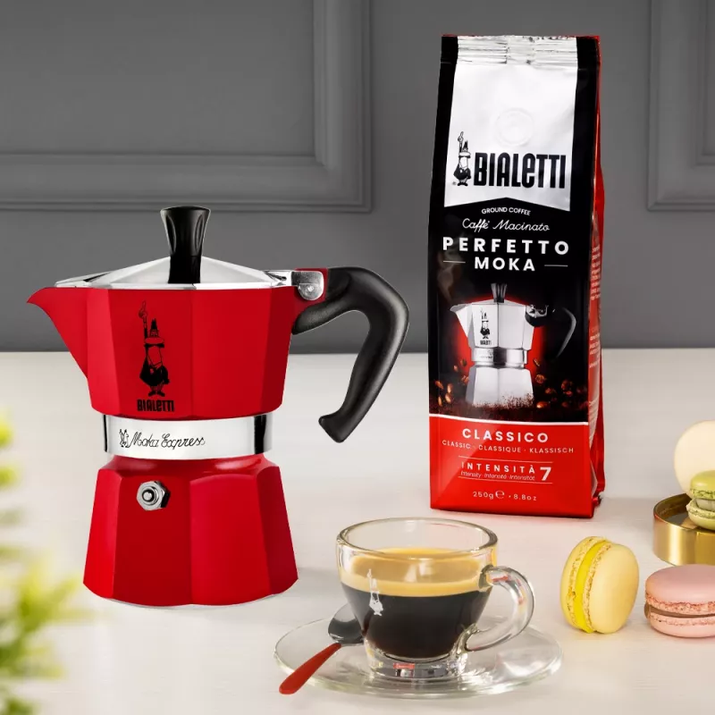 Bialetti Moka Express cafetera moka roja