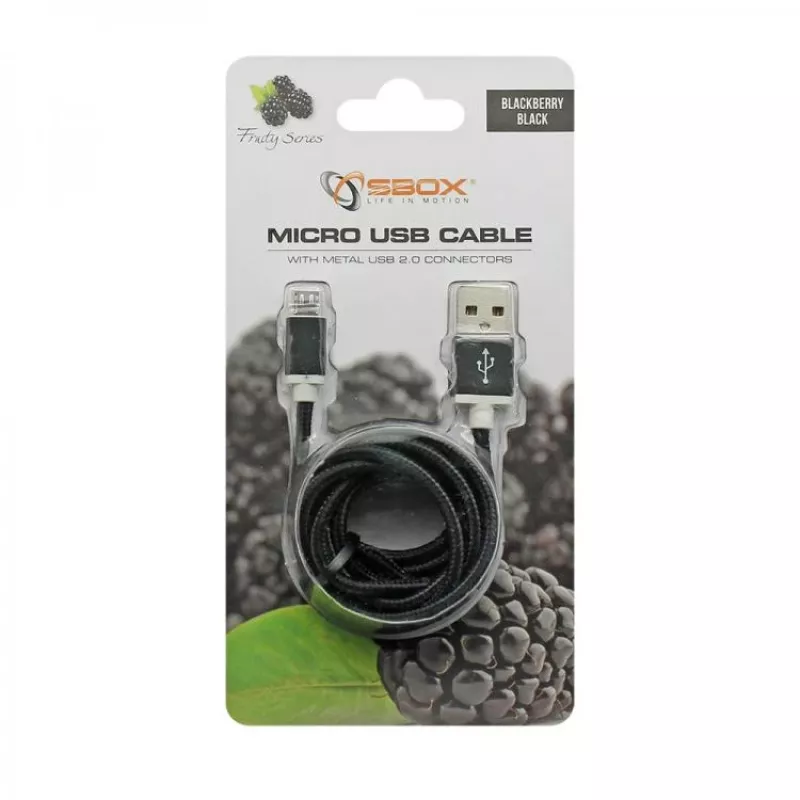 Cable USB a Micro USB M/M Sbox 1,5 m USB-10315B negro