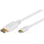 Wentronic Goobay Cable adaptador DisplayPort a mini DisplayPort 1.2, Blanco, 2 m - Conector macho Mini DisplayPort > Conector macho DisplayPort (52859)