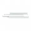 Guía de perfil en L de montaje ALLNET longitud ajustable 502–849 mm gris claro, par