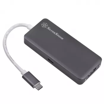 SilverStone SST-EP14C - USB 3.1 Type-C Gen1 a HDMI, 3x USB 3.1 Gen 1 Type-A, 1x USB 3.1 Gen 1 Type-C (carga PD 2.0) (SST-EP14C)