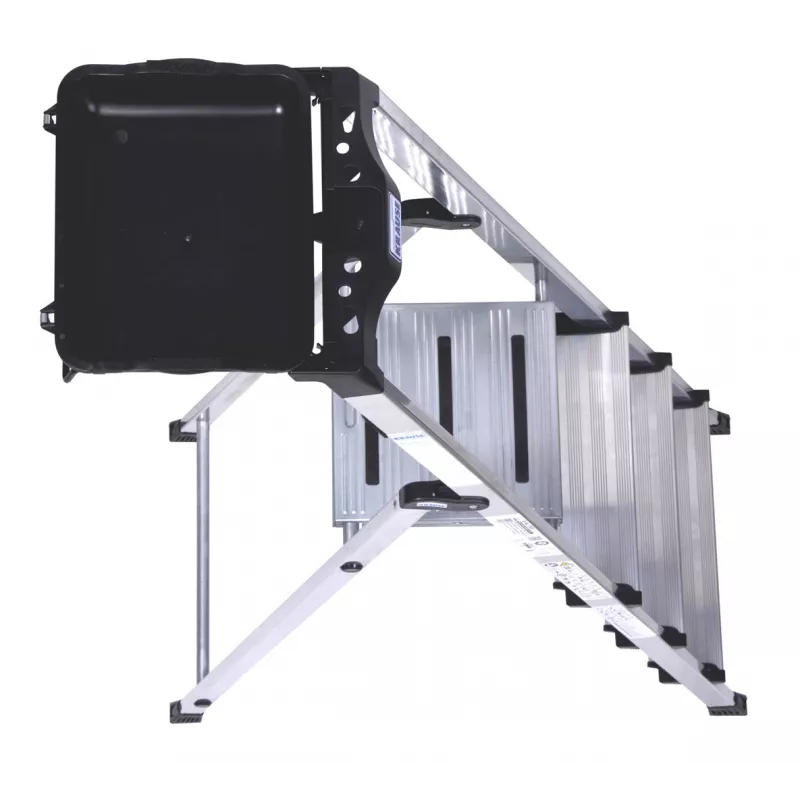 Escalera plegable Krause Secury plata