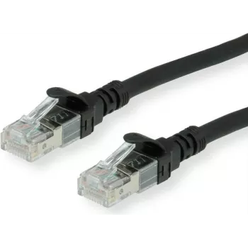 Roline - cable de red - RJ-45 (M) a RJ-45 (M) - 50 cm - SFTP, PiMF - CAT 6 - libre de halógenos, inyectado, hilo - negro