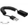 Cable USB DeLOCK 83163 0,6 m USB 2.0 A a A negro