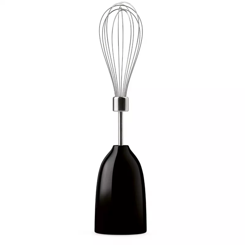 Batidora de brazo Smeg HBF03BLEU — 700 W batidora de mano, vaso de 1,4 L, cuchilla de acero inoxidable, negro
