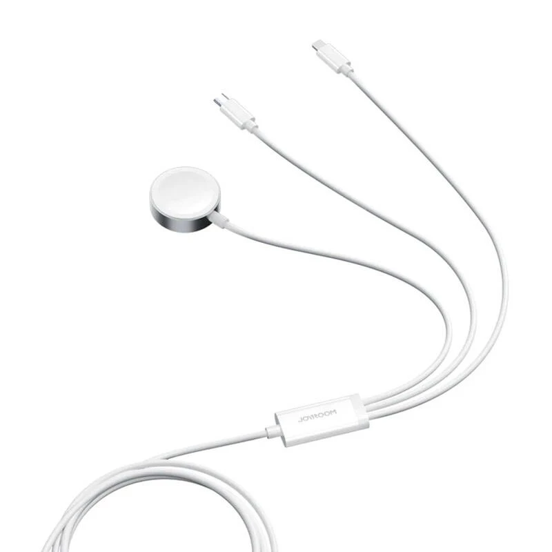 Cable de carga magnético Joyroom S-IW008 Lightning USB-C 5V 1,2m blanco cable