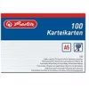 Fichas Herlitz 1150507 blanco 100 uds.