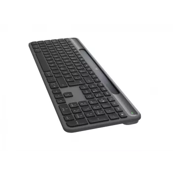 Teclado Logitech RF inalámbrico Bluetooth QWERTZ alemán grafito 920-013773
