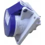MENNEKES 16A 1632 base de enchufe CEE para montaje en panel TwinContact 16 A 3p azul 16 A IP44 (16A 1632)