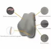 MDH Shape&Rest DRQE3S0BBXUXP almohada lumbar de espuma viscoelástica