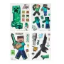 Pegatinas para ventana Paladone Minecraft PP13105MCF – pegatinas decorativas reutilizables para ventanas y superficies lisas
