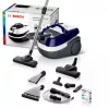 Aspirador en húmedo y seco Bosch BWD 41740 AquaWash&Clean — 1700 W, depósito de 5 litros, filtro EPA, tubo telescópico, radio de 9 m, lila