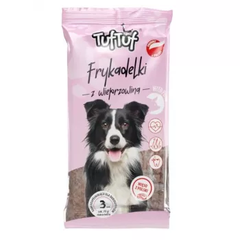 Snacks para perros TufTuf Meaty Sticks con cerdo 70 g – snack masticable blando de adiestramiento, sin cereales, sin gluten, sin azúcar