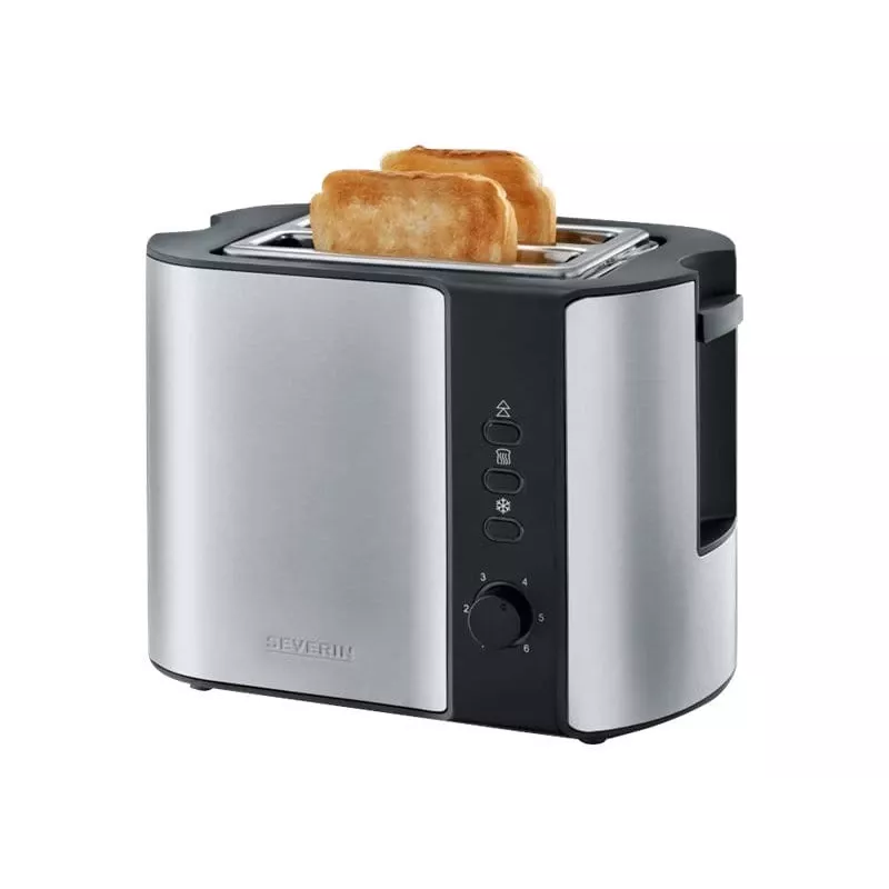 Severin 2589 2 rebanadas 800 W Negro, Acero inoxidable