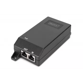 Inyector PoE+ Gigabit Ethernet Digitus 802.3at 30 W Negro