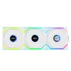 Lian Li UNI FAN SL Wireless 120 ARGB PWM ventilador para caja, 120 mm, pack de 3 con controlador, blanco