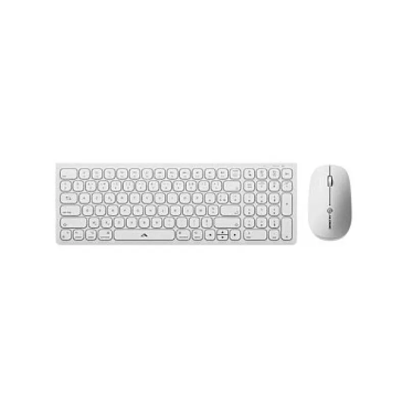 Alogic Echelon Compact Teclado USB-C BT alemán + ratón blanco - Teclado - USB Type-C - Teclado - USB Type-C