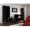Armario cerrado Cama VIGO '180' 180/40/30 negro/negro brillo