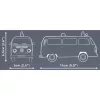 Maqueta Cobi Volkswagen T2b ambulancia 1:35 gris