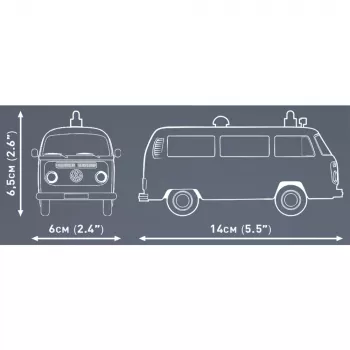 Maqueta Cobi Volkswagen T2b ambulancia 1:35 gris