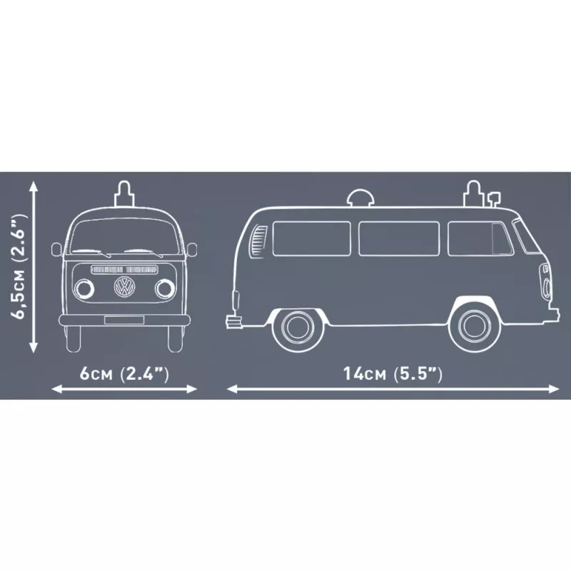 Maqueta Cobi Volkswagen T2b ambulancia 1:35 gris