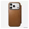 Funda tipo folio Nomad Modern Leather Folio para iPhone 17 Pro, cuero + aluminio, 6,3