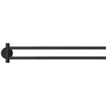 tesa MOON Negro Toallero 2 barras de toalla adhesivo Metal (40562-00000-00)