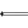 tesa MOON Negro Toallero 2 barras de toalla adhesivo Metal (40562-00000-00)