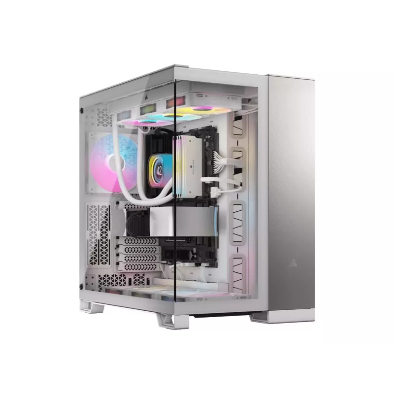 Caja de PC Corsair CC-9011285-WW semitorre gris, blanca
