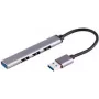 ShiverPeaks BS13-50001 Hub USB USB 3.2 Gen 1 Type-A 5000 Mbit/s aluminio negro